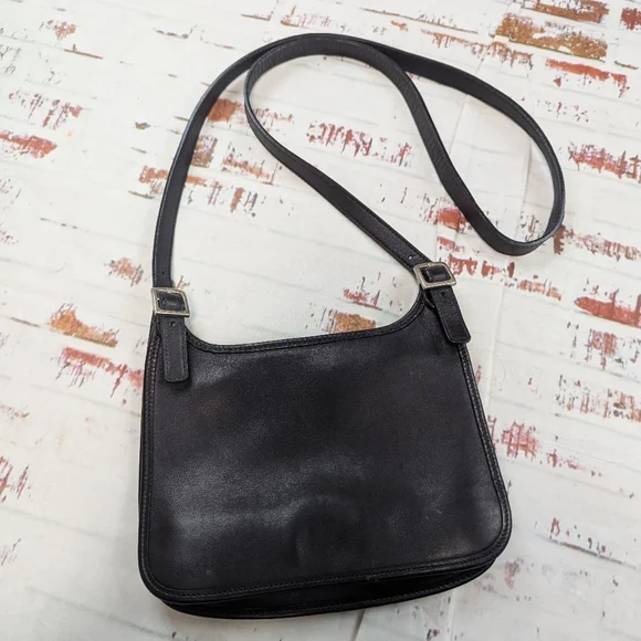 Coach Vintage Leather Slim Saddleback Crossbody Purse - Picture 1 of 9